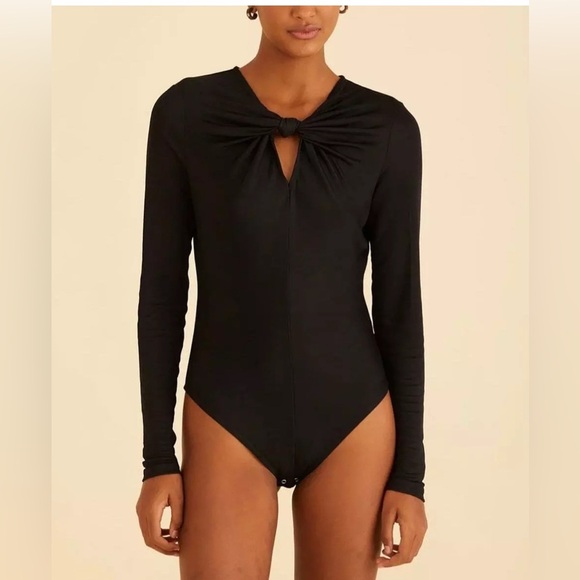 FARM Rio Tops - Free People Black Bodysuit – NWT
Size Small– New without Tag